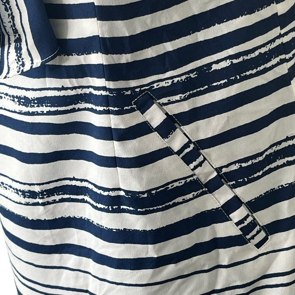 CAbi Marilyn Sundress Size XS Nautical Yacht Cruise Knot Stripe Dress Navy #5264 - Picture 6 of 14